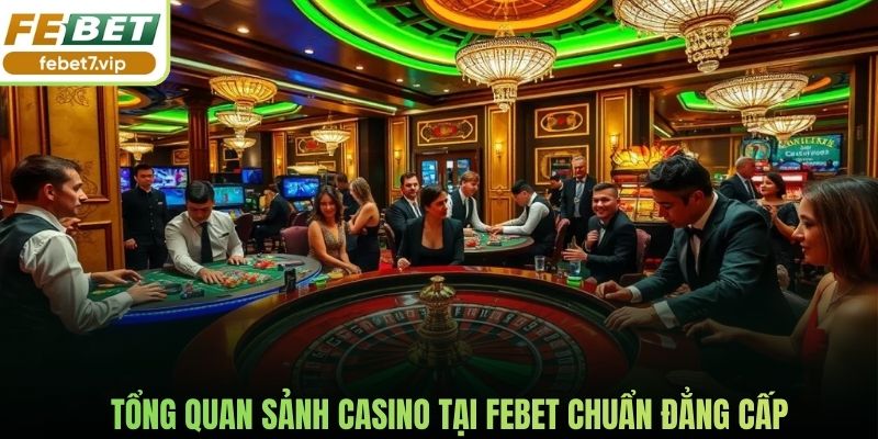 Tổng quan sảnh casino tại Febet chuẩn đẳng cấp