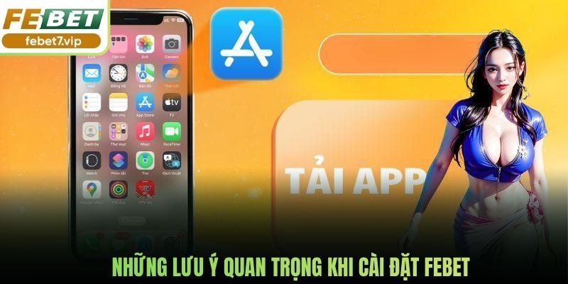 Những lưu ý quan trọng khi cài đặt Febet